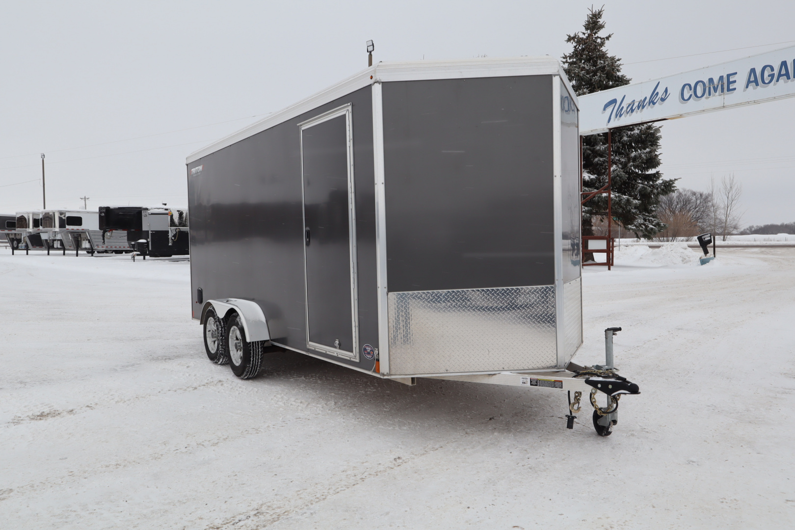 Used 2023 Triton Trailers 7x16' Cargo / Enclosed Trailer