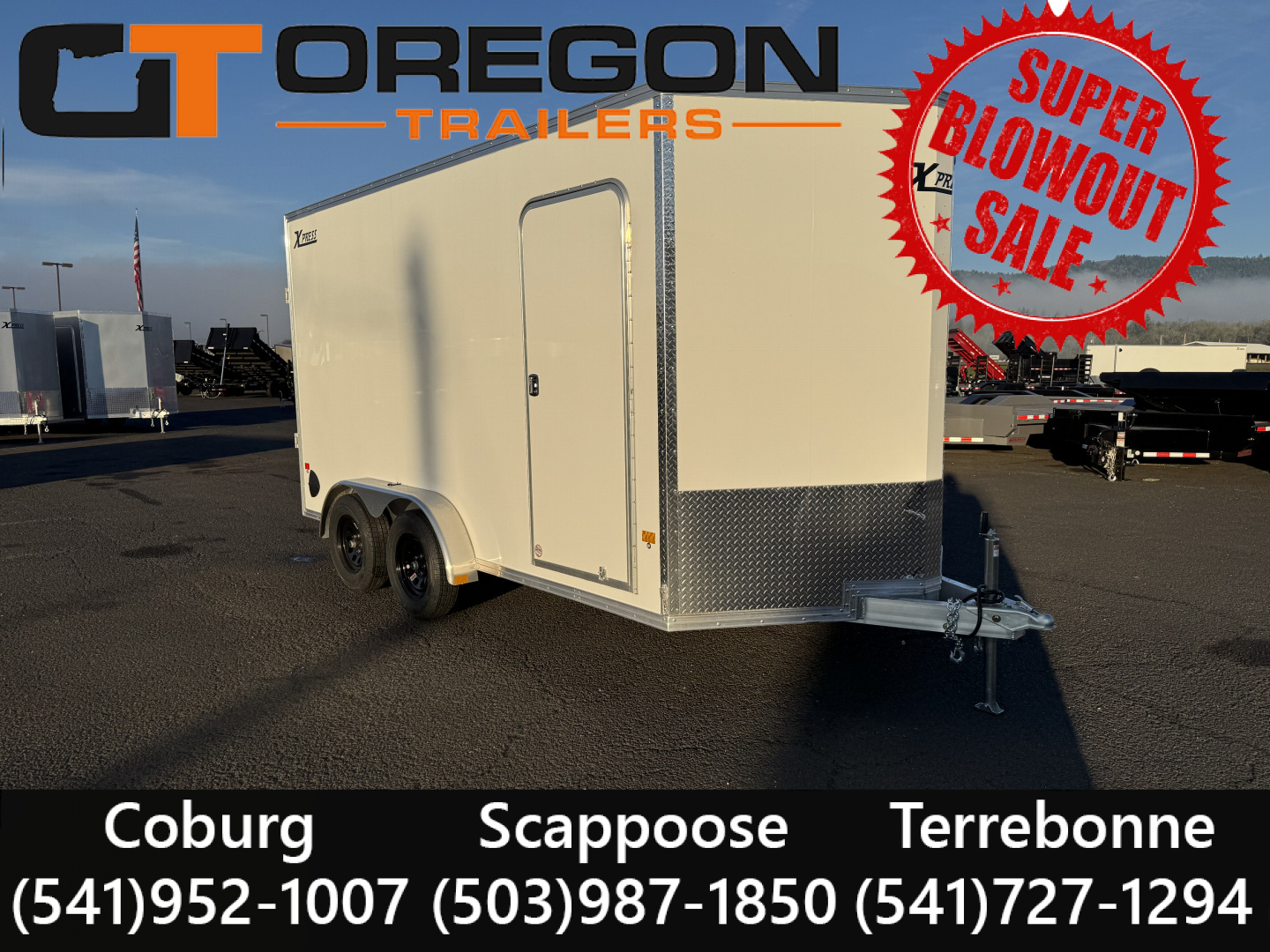 New 2026 ALCOM XPRESS 7.4X14 Aluminum Enclosed Trailer 7K GVWR