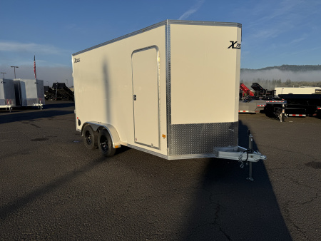 New 2026 ALCOM XPRESS 7.4X14 Aluminum Enclosed Trailer 7K GVWR
