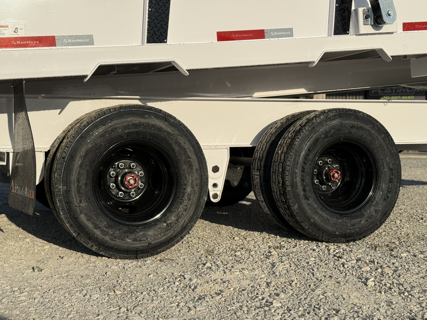 New 2026 RawMaxx HDX 102X20X44 GOOSENECK HIGH SIDE W/14 PLYS, HYDRAULIC JACKS, HYDRAULIC DISC BRAKES, AND FLIP OVER TARP 25.9K GVWR Tandem Dual Dump Trailer Dump Trailer