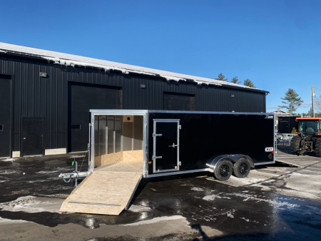 New Ding Sale* 2026 High Country 7x18 + 5ft V nose - Snowmobile Trailer/ Three Place / Drive In-Out / All Aluminum - 7000gvw