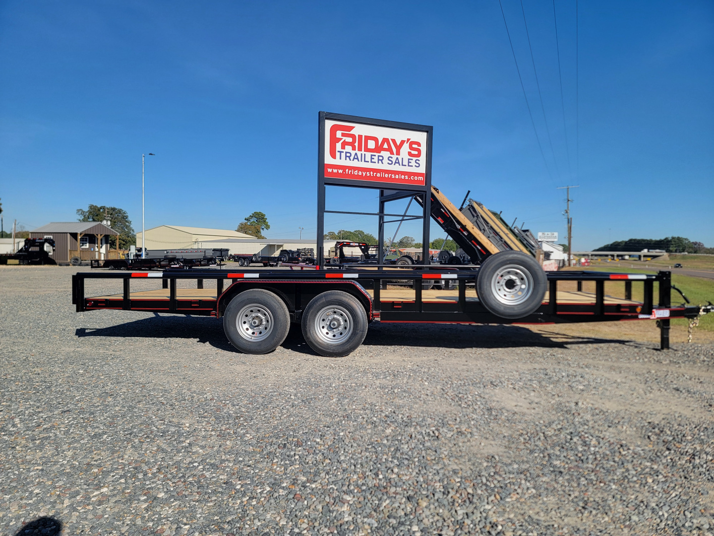 New 2026 Double A 22x83 Pipe Top w/ Slide In Ramps Equipment Trailer