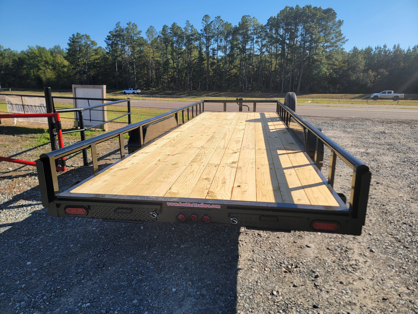 New 2026 Double A 22x83 Pipe Top w/ Slide In Ramps Equipment Trailer
