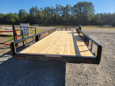 New 2026 Double A 22x83 Pipe Top w/ Slide In Ramps Equipment Trailer