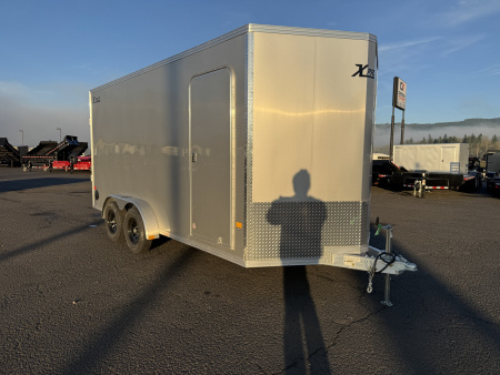 New 2026 ALCOM 7.4X16 Aluminum Enclosed Trailer 7K GVWR S/D Special