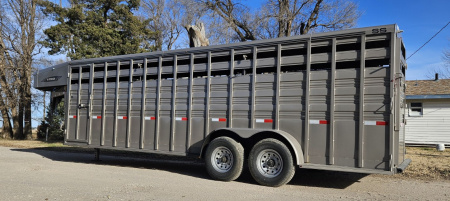 New 2025 TITAN TRAILER Standard 6'8 x 24' Stock Trailer