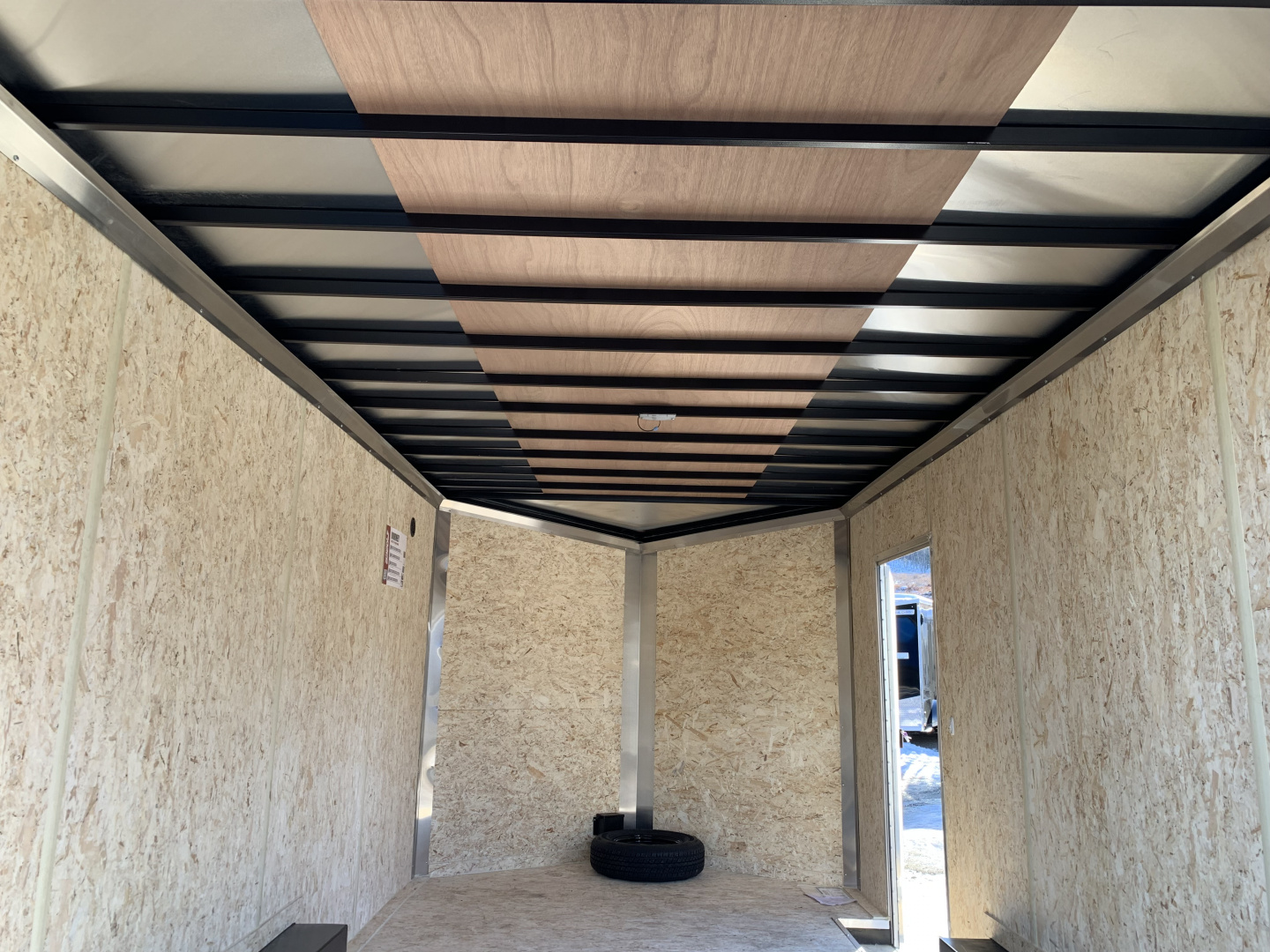 New 2026 Pace American 8.5X16 + 2ft V nose/ Ladder Racks/ Barn Doors/ 7' Int - 7000gvw