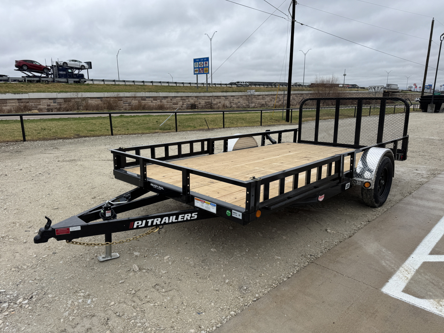 New 2026 PJ 83"x14' Single Axle Utility Trailer - U8