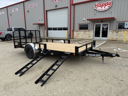 New 2026 PJ 83"x14' Single Axle Utility Trailer - U8