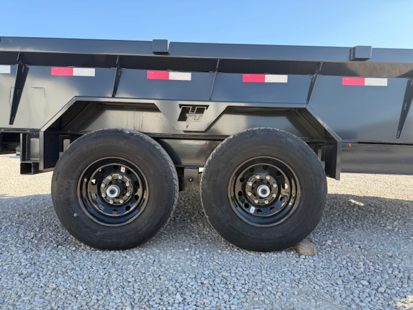 New 2026 Hillcrest Deep Charcoal 7'x14' 15.4k Demco Coupler Dump Trailer