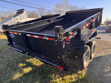 New 2026 Hawke Trailers FLPT-7K-7X14H Low Profile Dump Trailer FREE TARP KIT