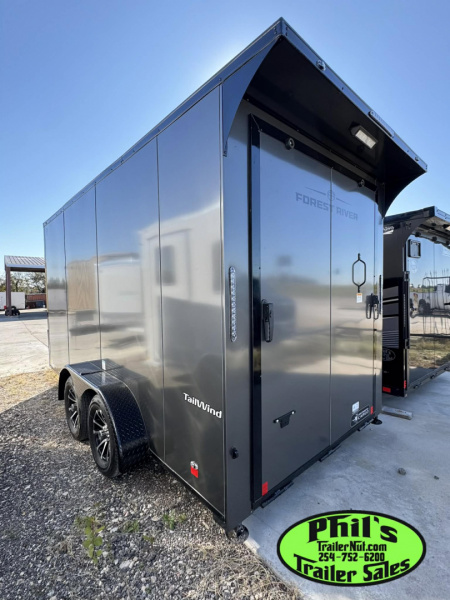 New 2026 Continental Cargo NEW 7X14 V-NOSE MOTORCYCLE TRAILER ENCLOSED TRAILER CARGO TRAILERS Motorcycle Trailer