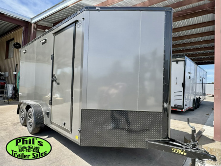 New 2026 Continental Cargo NEW 7X14 V-NOSE MOTORCYCLE TRAILER ENCLOSED TRAILER CARGO TRAILERS Motorcycle Trailer