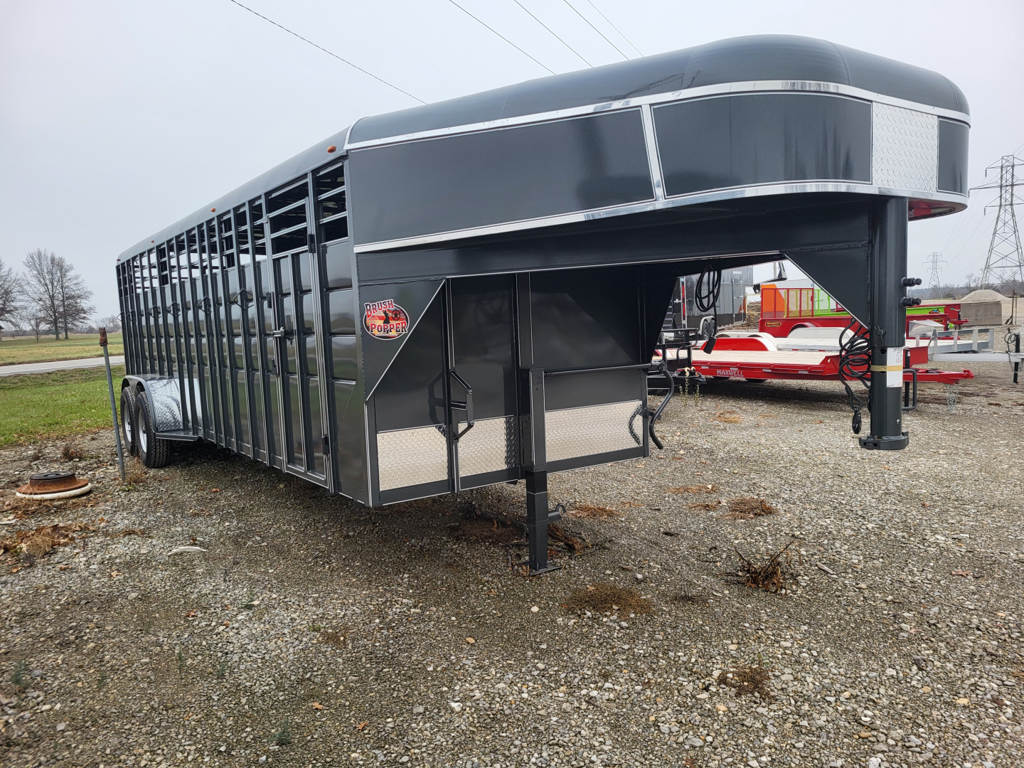 New 2026 Maxwell Gooseneck Bull Package Stock / Stock Combo Trailer