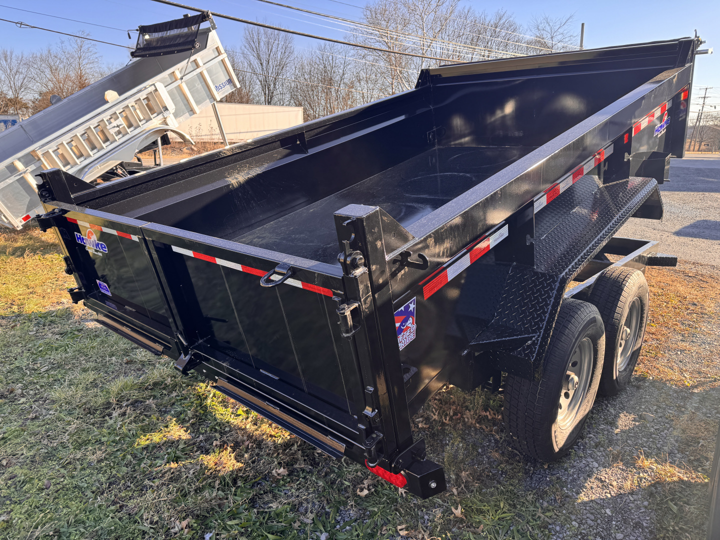 New 2026 Hawke Trailers FLPT-6K-7X12H Low Profile Dump Trailer FREE TARP KIT