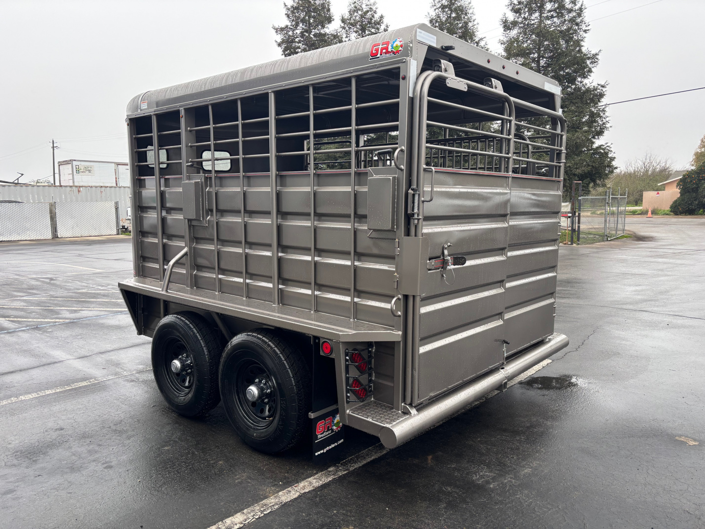 New 2025 GR 12' Custom 10k Stock Trailer Copper