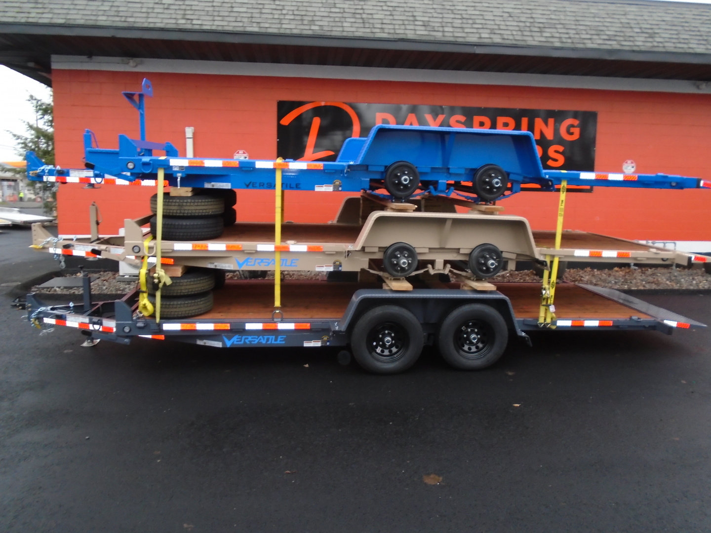 New 2026 Versatile Trailers 7X20 TILT 10K Flatbed Trailer with E-track ...