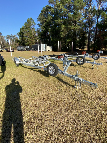 New 2023 Magic Tilt Trailers TA - 22-24' ALUMINUM V-BOTTOM w SPARE Boat Trailer
