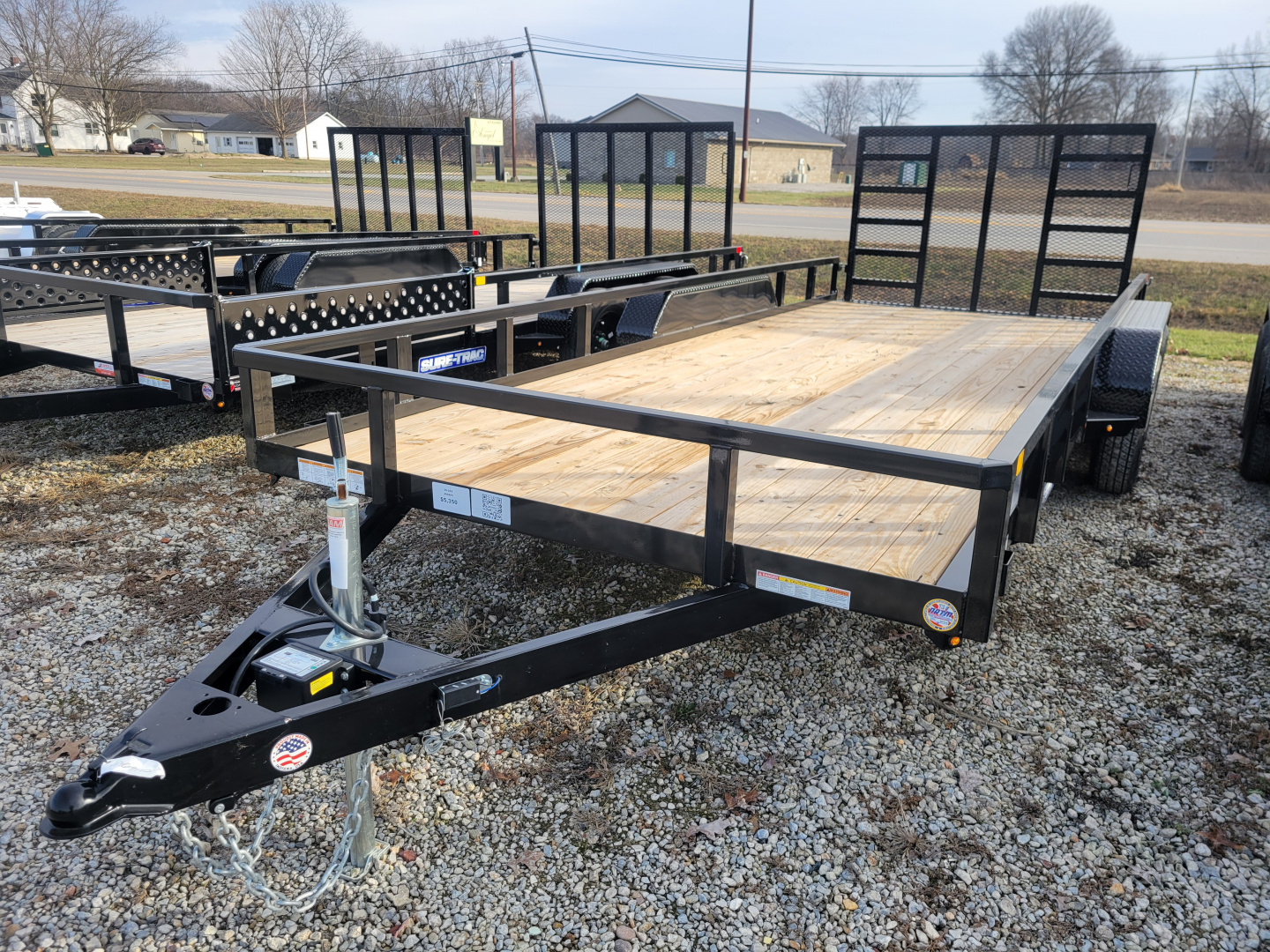 New 2026 Sure-Trac 7x18 Tube Top 7K Utility Trailer