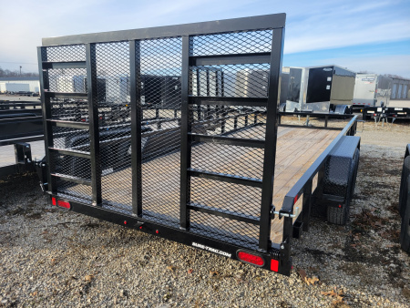 New 2026 Sure-Trac 7x18 Tube Top 7K Utility Trailer