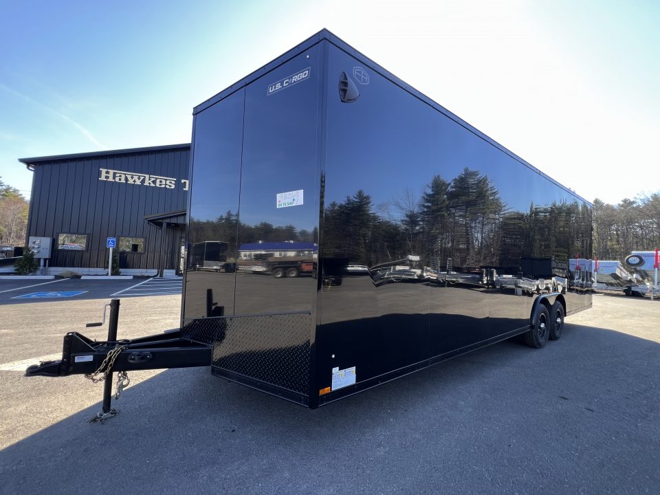 New Dent Sale* 2026 US Cargo 8.5X26 + 3FT V nose/ 7'6" interior/ I-Beam frame/ Polycore/Blackout -9990gvw