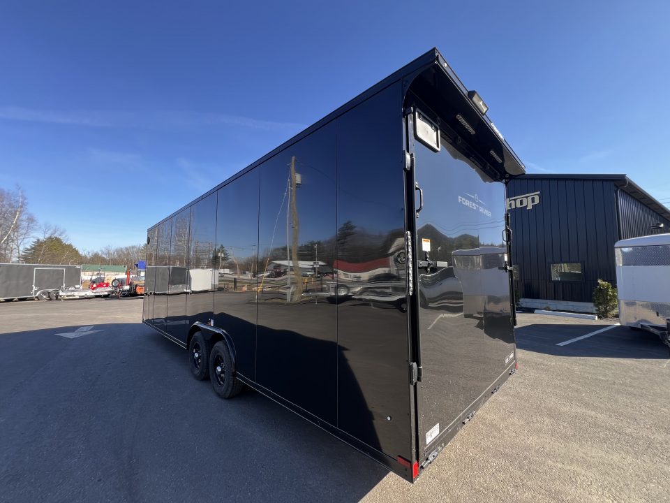 New Dent Sale* 2026 US Cargo 8.5X26 + 3FT V nose/ 7'6" interior/ I-Beam frame/ Polycore/Blackout -9990gvw