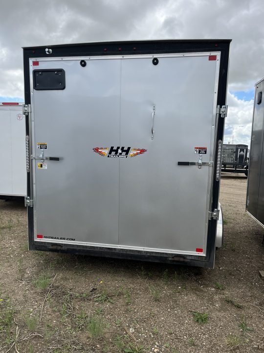 New 2025 H&H Trailers 7'X14' Cargo / Enclosed Trailer Silver