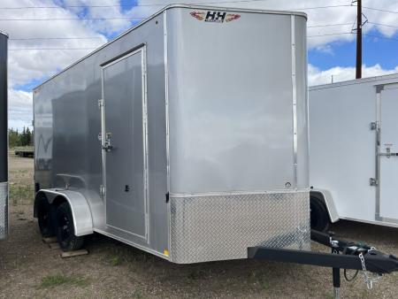 New 2025 H&H Trailers 7'X14' Cargo / Enclosed Trailer Silver