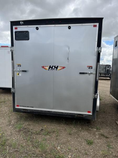 New 2025 H&H Trailers 7'X14' Cargo / Enclosed Trailer Silver