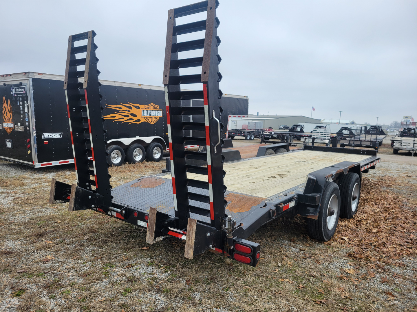 Used 2021 Behnke 7x21+3 Equipment Trailer