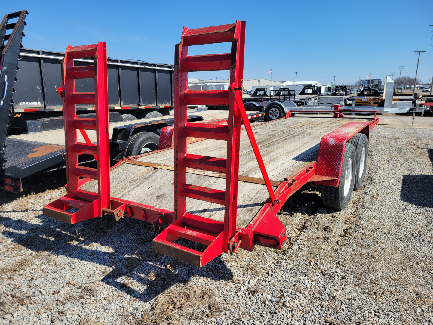Used 2008 Interstate Trailers 7x18+2 Equipment Trailer