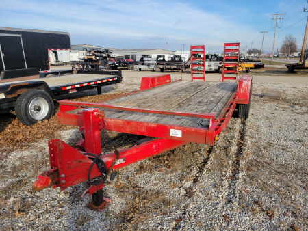 Used 2008 Interstate Trailers 7x18+2 Equipment Trailer