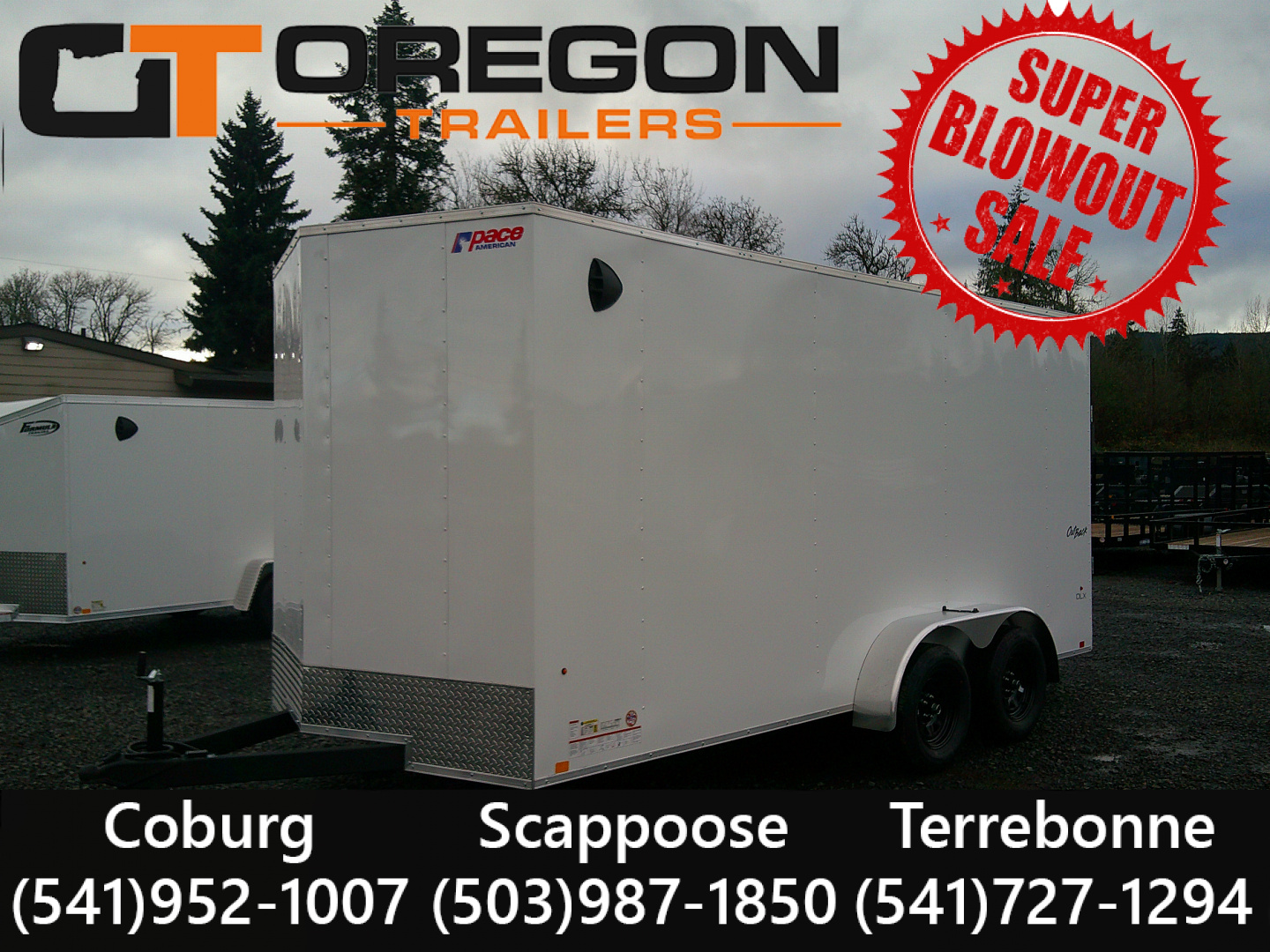 New 2026 Pace American 7x16 7K Cargo / Enclosed Trailer