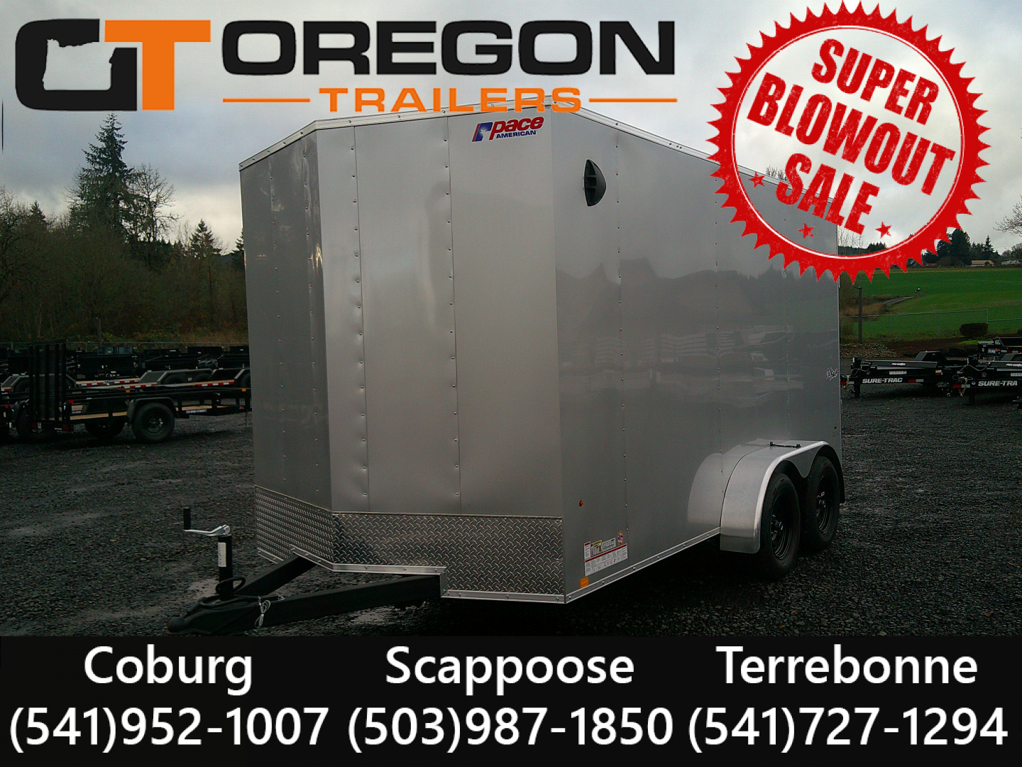 New 2026 Pace American 7x14 7K Cargo / Enclosed Trailer