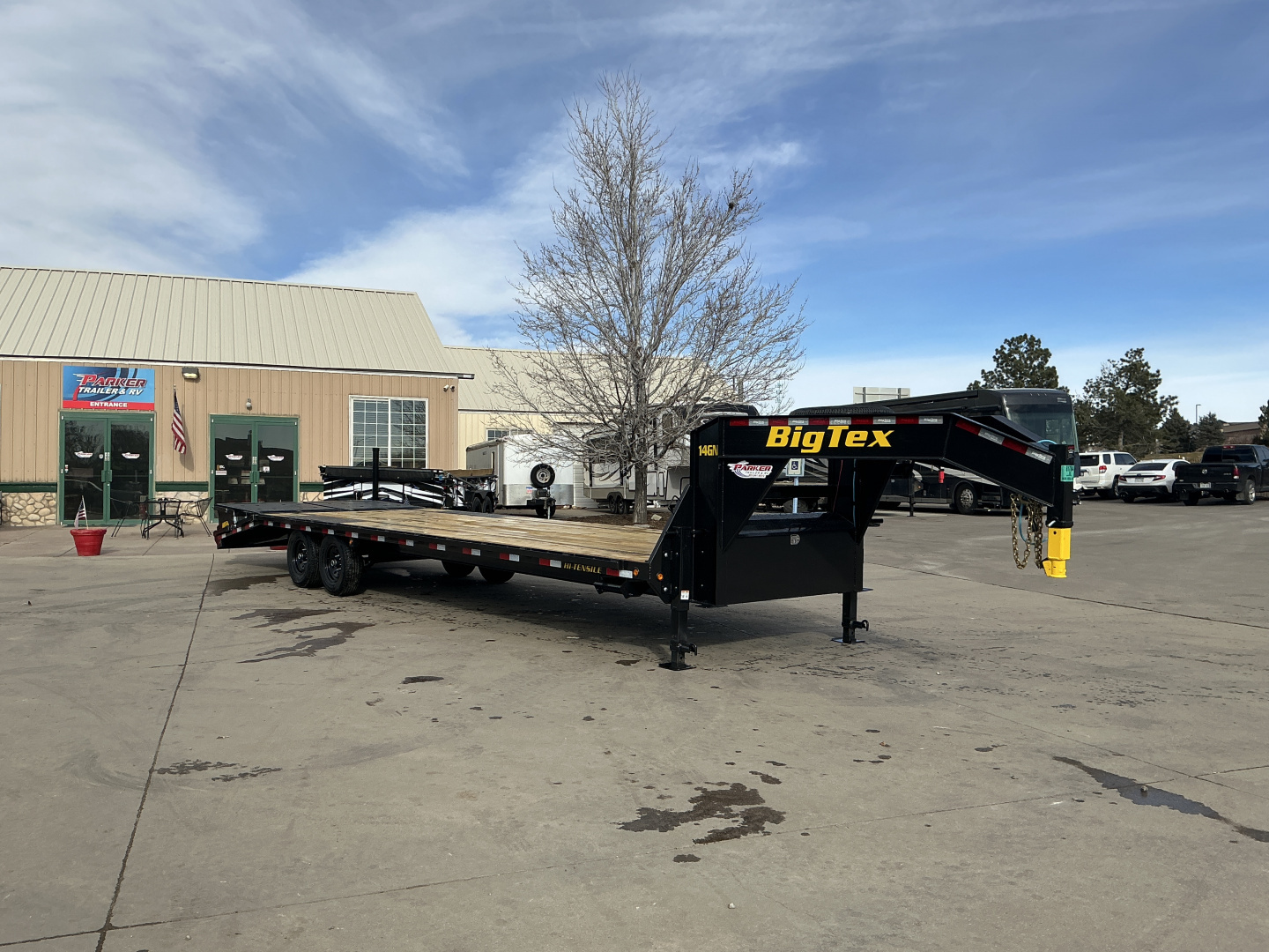 New 2026 Big Tex Trailers 14GN-30D5A-MRBK Flatbed Trailer