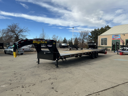 New 2026 Big Tex Trailers 14GN-30D5A-MRBK Flatbed Trailer