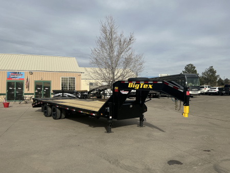 New 2026 Big Tex Trailers 25GN-25D5A-MRBK Flatbed Trailer