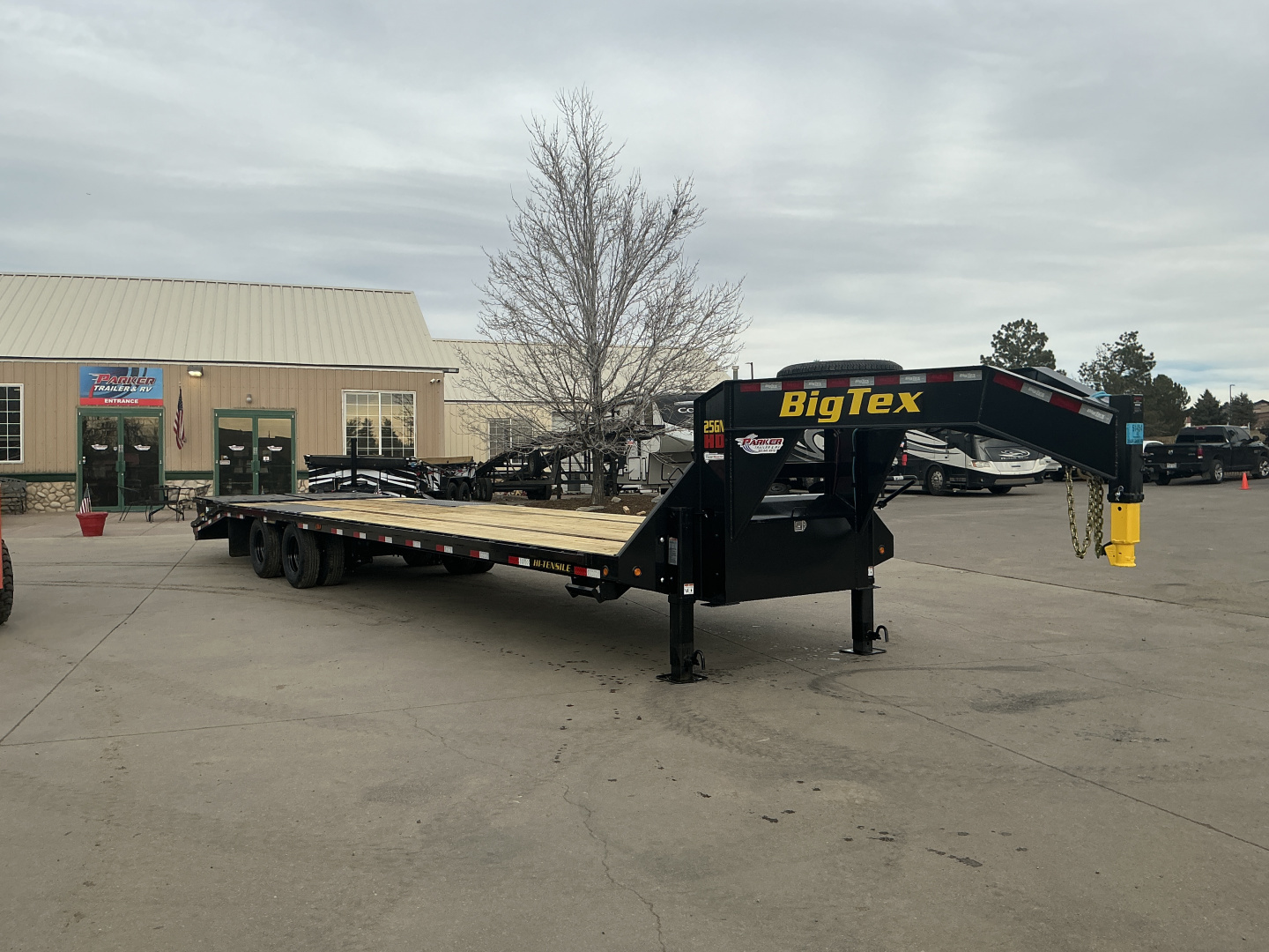 New 2026 Big Tex Trailers 25GN-35D5A-MRBK Flatbed Trailer