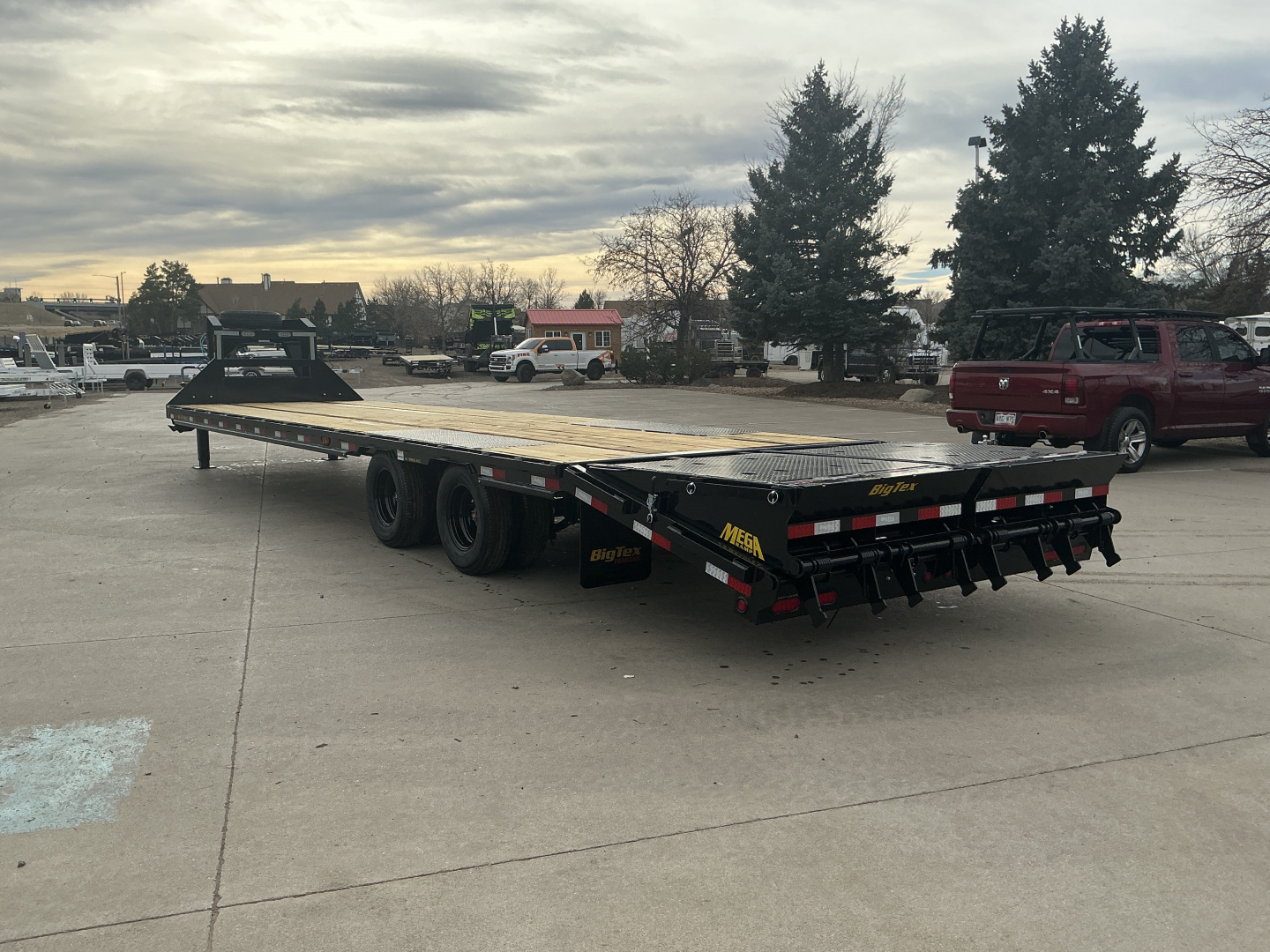 New 2026 Big Tex Trailers 25GN-35D5A-MRBK Flatbed Trailer