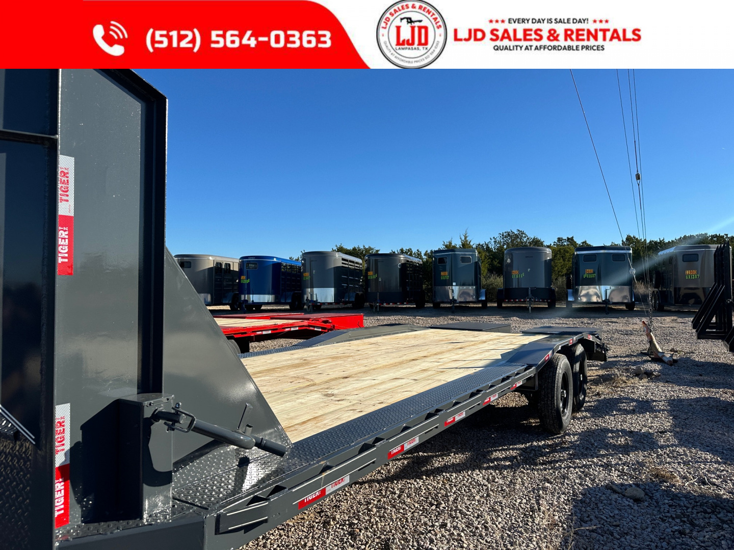 New 2026 Tiger - 102" X 26' - Mega Ramps - Equipment Trailer