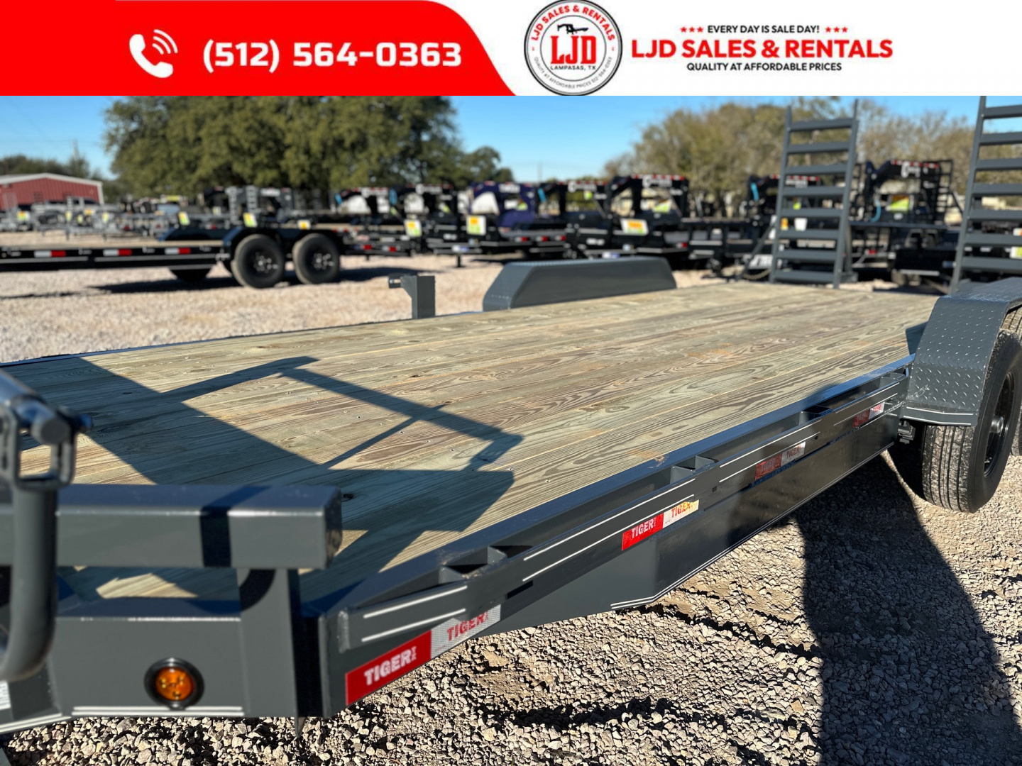 New 2026 Tiger -- 83 "X 20'Equipment Trailer - Heavy Duty