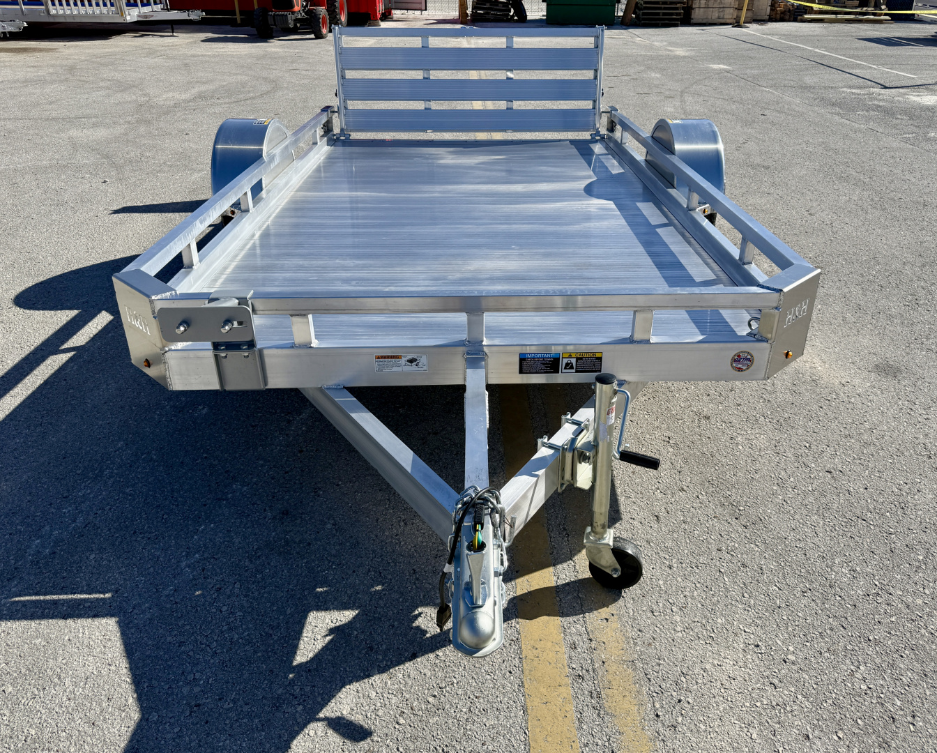 New 2026 H&H Trailers 78x12 Aluminum 3K Low Side Utility Trailer