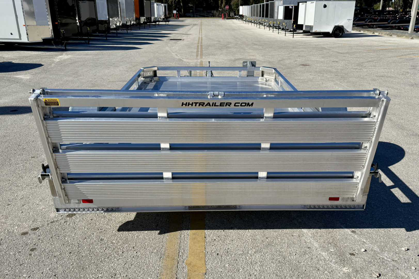 New 2026 H&H Trailers 78x12 Aluminum 3K Low Side Utility Trailer