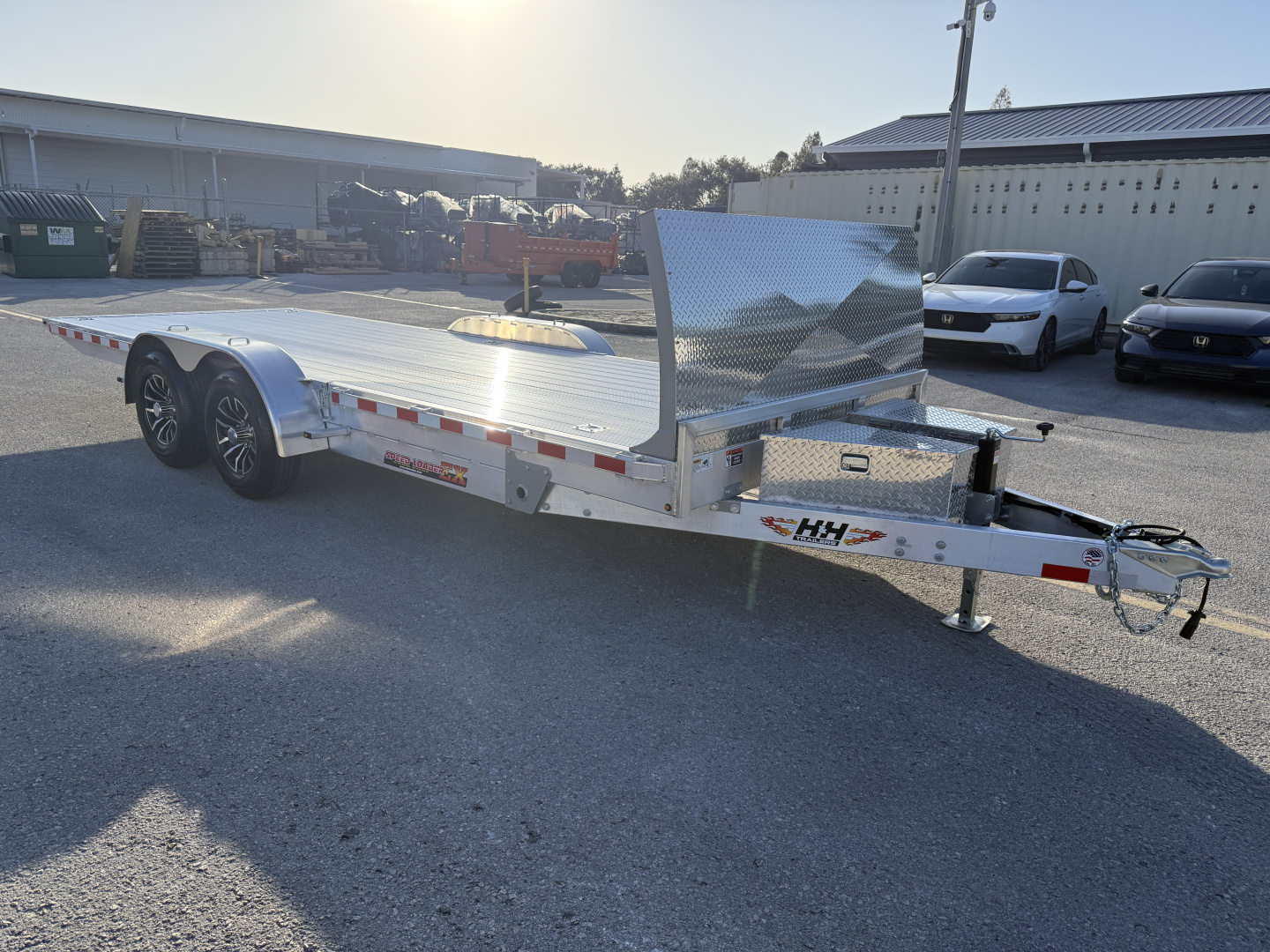 New 2026 H&H Trailers 82x20Aluminum Electric Tilt Speed Loader 10K Car Hauler