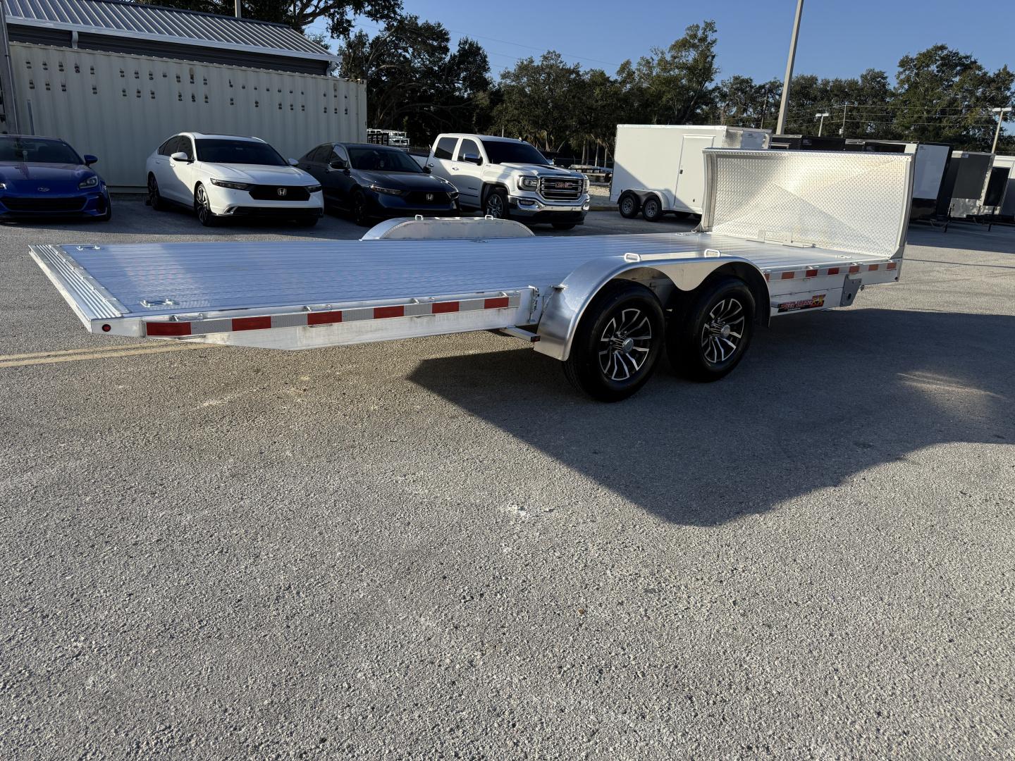 New 2026 H&H Trailers 82x20Aluminum Electric Tilt Speed Loader 10K Car Hauler