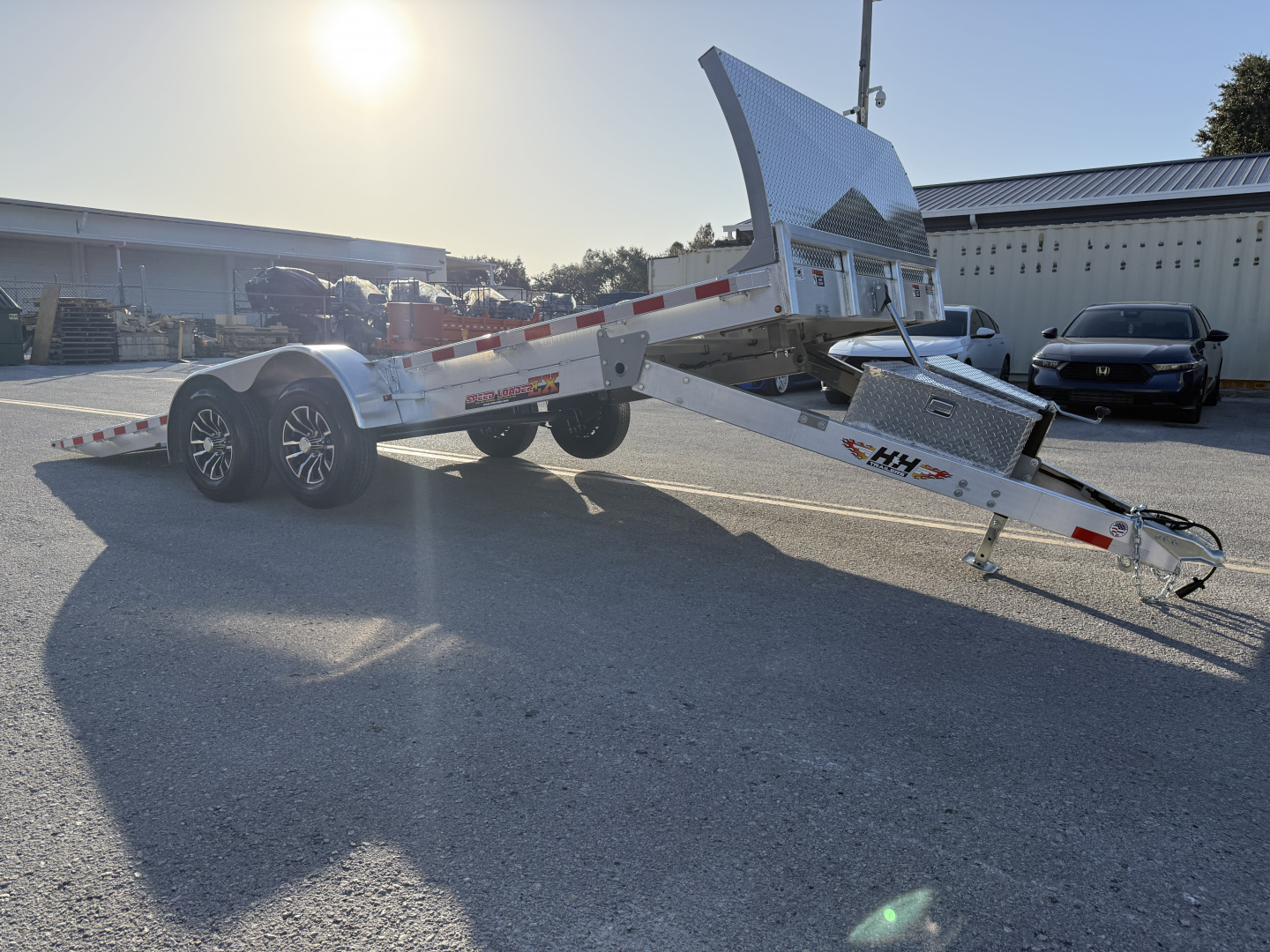 New 2026 H&H Trailers 82x20Aluminum Electric Tilt Speed Loader 10K Car Hauler