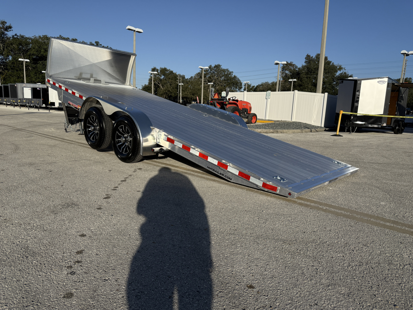 New 2026 H&H Trailers 82x20Aluminum Electric Tilt Speed Loader 10K Car Hauler