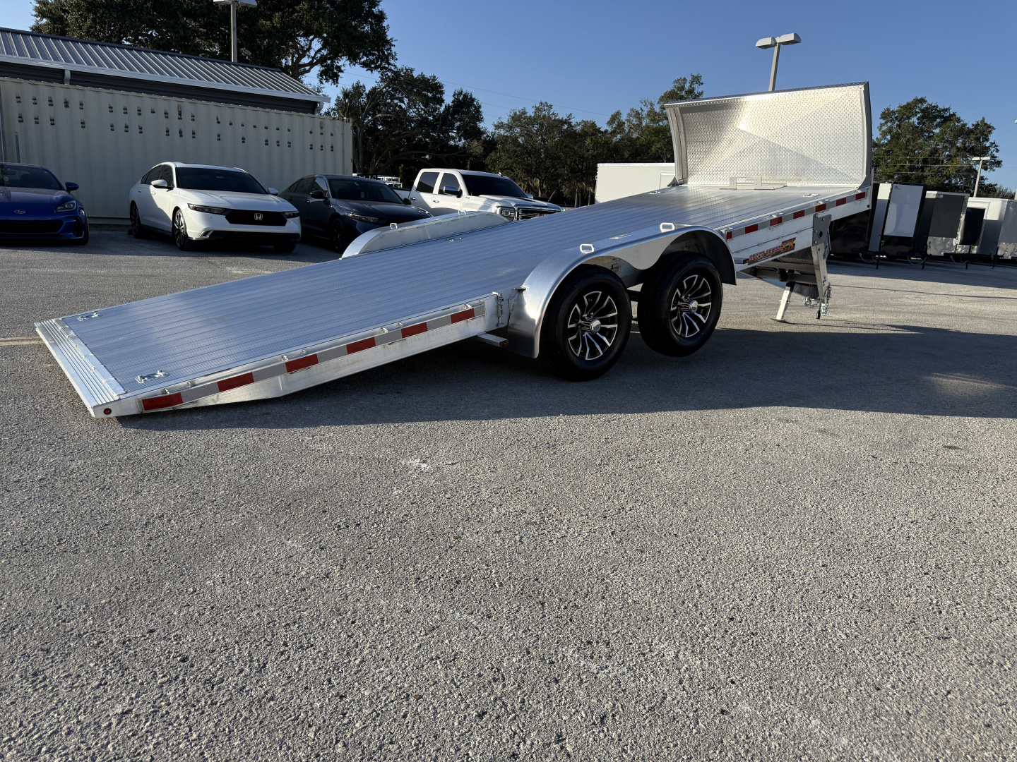 New 2026 H&H Trailers 82x20Aluminum Electric Tilt Speed Loader 10K Car Hauler
