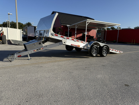 New 2026 H&H Trailers 82x20Aluminum Electric Tilt Speed Loader 10K Car Hauler