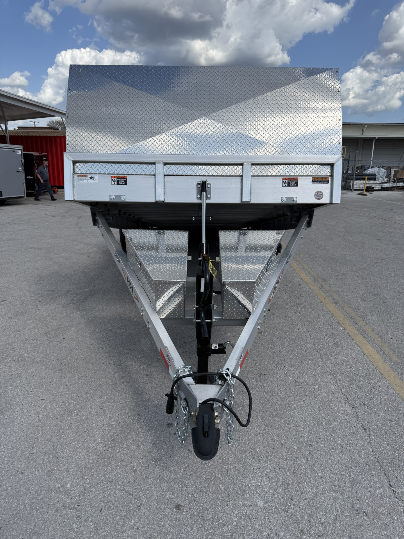 New 2026 H&H Trailers 82x24 Aluminum Electric Tilt Speed Loader 14K Car Hauler